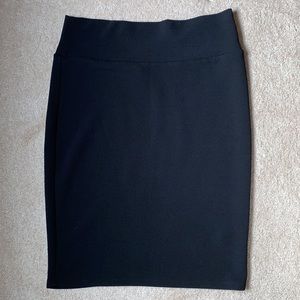 Lularoe Cassie Black pencil skirt size XL